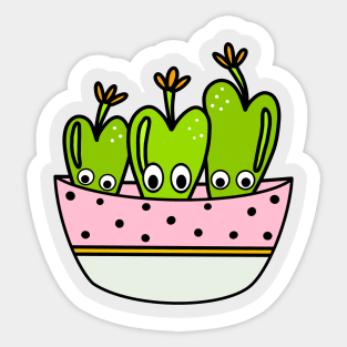 Cute Cactus Design #227: Conophytum Frutescens Succulent Sticker